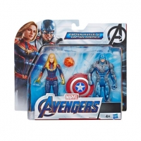 Toysrus  Los Vengadores - Capitana Marvel y Capitán América - Pack 2 