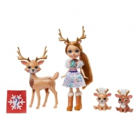 Toysrus  Enchantimals - Muñeca Rainey Reindeer con Mascotas