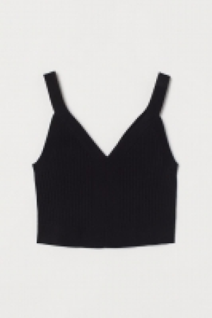 Top cropped en punto de canalé 5.99 €