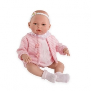 Muñeca Bebé Alba 36 cm Chaqueta Rosa