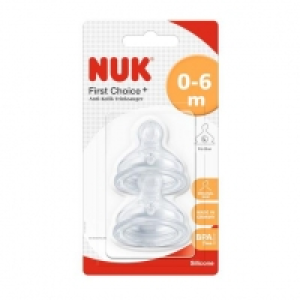 Nuk - Pack 2 Tetinas Silicona Talla 1
