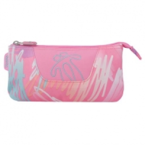 Totto - Estuche escolar 3 compartimentos Tablero Lilac