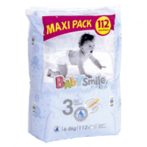 BABYSMILE pañales 4-9 kgs talla 3 paquete 112 uds 12.89 €