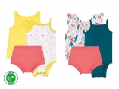 Lidl  Conjunto de verano coral para bebé 3 pzs