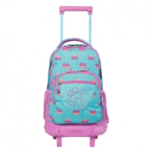 Totto - Mochila escolar con ruedas Resma multicolor Corazone