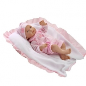 Muñeca Bebé Alba 38 cm Manta Rosa
