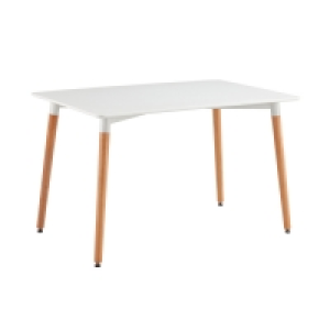 MESA BLANCA/MADERA 74X120X80 CM