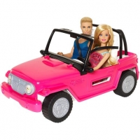 Toysrus  Barbie - Coche de Playa Barbie y Ken