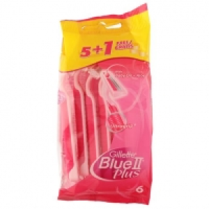 GILLETTE Blue II plus maquinilla desechable mujer bolsa 5 +