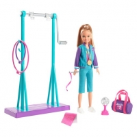 Toysrus  Barbie - Muñeca Stacie Gimnasta con Accesorios