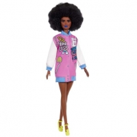 Toysrus  Barbie - Muñeca Fashionista - Chaqueta beisbolera