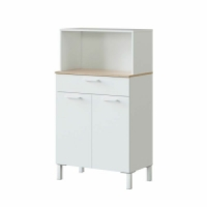 Bricoking  MUEBLE AUXILIAR 2 PUERTAS + 1 CAJÓN KIRA 72X126X40 CM