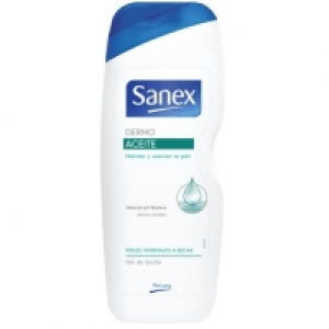 SANEX gel de ducha dermo aceite piel normal y seca bote 600