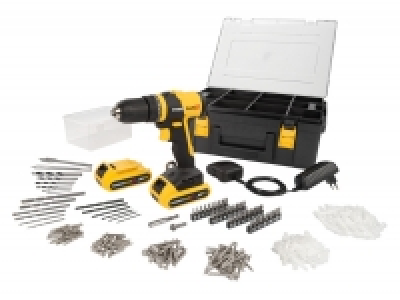 TALADRO PERCUTOR POWXB10070 2 BATERÍAS 1.5AH 362 ACCESORIOS
