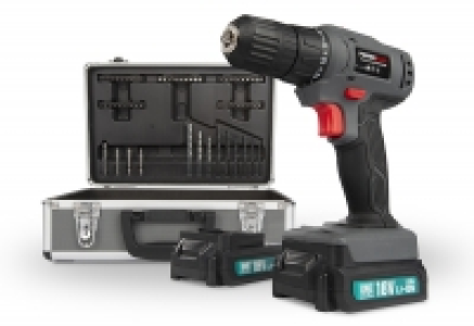 SET TALADRO/ATORNILLADOR 18V LI-ION 2 BATERIAS + 153 ACCESOR