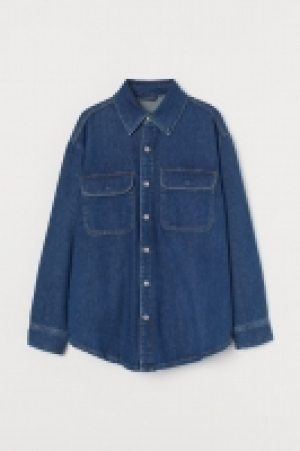 HM  Chaqueta camisera en denim