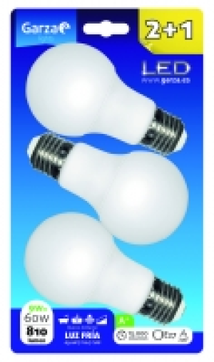 BOMBILLAS LED STANDARD 9W E27 240º 810 LUMENES PACK 2+1 GRAT