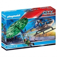 Toysrus  Playmobil - Helicóptero de Policía: Persecución en Paracaída
