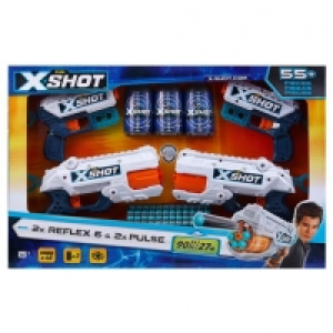 Toysrus  X-Shot - Pack 4 Pistolas con 48 Dardos