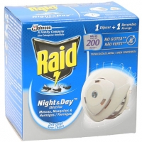 Clarel  RAID Night&day insecticida eléctrico antimosquitos difusor +