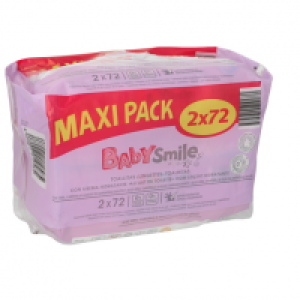 Clarel  BABYSMILE toallitas con crema hidratante para bebés pack 144