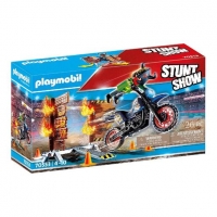 Toysrus  Playmobil - Stuntshow Moto con muro de fuego - 70553