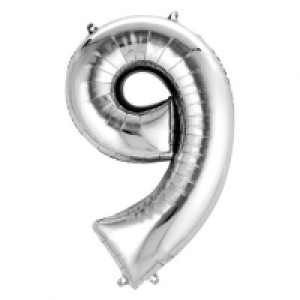 Globo Forma Número 9 Plateado 4.19 €
