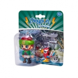 Pinypon Action - Pack Pirata y Loro