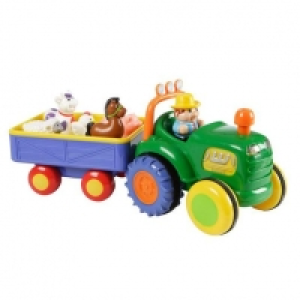 Kiddieland - Tractor de la Granja con Remolque
