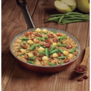 Arroz integral con pasas y manzana 2.99 €
