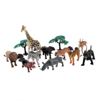 Toysrus  Set de Animales Salvajes y Dinosaurios 40 Piezas