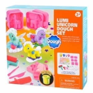 Set de Unicornios brillantes de plastilina (Glow in the dark