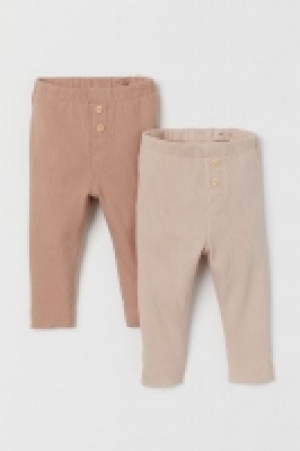 Pack de 2 leggings en canalé 5.99 €