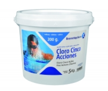 Bricoking  CLORO BRENNTQUISAN 5 ACCIONES 5 KG