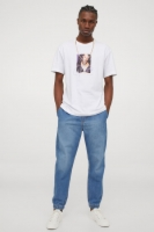 HM  Regular Denim Joggers