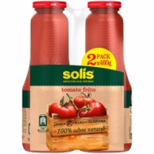 Tomate frito Solís sin gluten y sin lactosa pack 2 tarros de 2.19 €