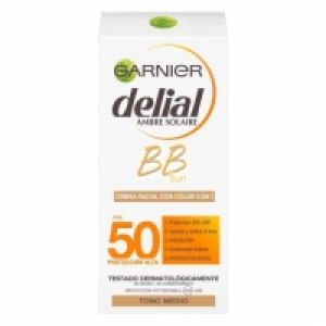 Carrefour  Crema solar facial con color FP 50 BB Sun Delial 50 ml.