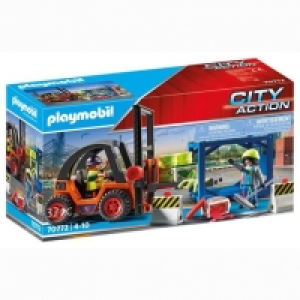 Toysrus  Playmobil - Carretilla Elevadora con Carga 70772