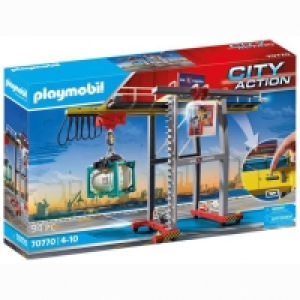 Toysrus  Playmobil - Grúa con Contenedores 70770