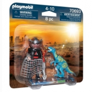 Playmobil - Duo Pack Velociraptor y Saqueador 70693