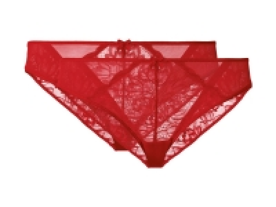 Braguitas mini con encaje elegante rojas pack 2 3.50 €