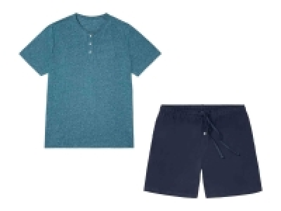 Pijama corto para hombre con camiseta abotonada 8.99 €