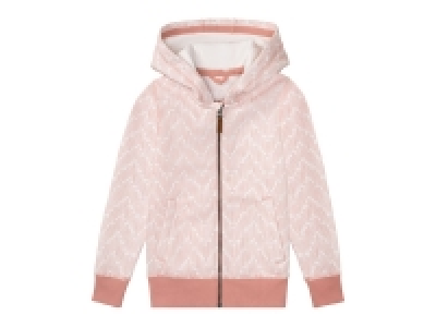 Lidl  Chaqueta sudadera con capucha rosa infantil