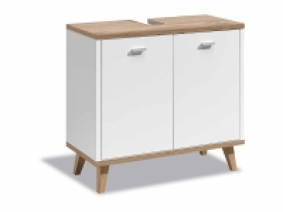 Mueble bajo lavabo de dos puertas 60 x 55 x 28