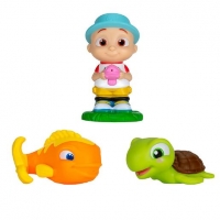 Toysrus  Cocomelon - Figuras de baño con pez y tortuga