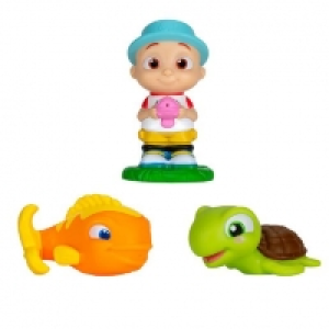 Cocomelon - Figuras de baño con pez y tortuga