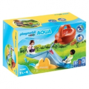 Toysrus  Playmobil 1.2.3 - Balancín acuático con regadera - 70269