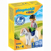Toysrus  Playmobil - 1.2.3 Niño con Poni