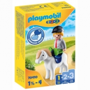 Playmobil - 1.2.3 Niño con Poni