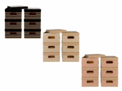 Cajas de ordenación de cartón pack 6 4.99 €